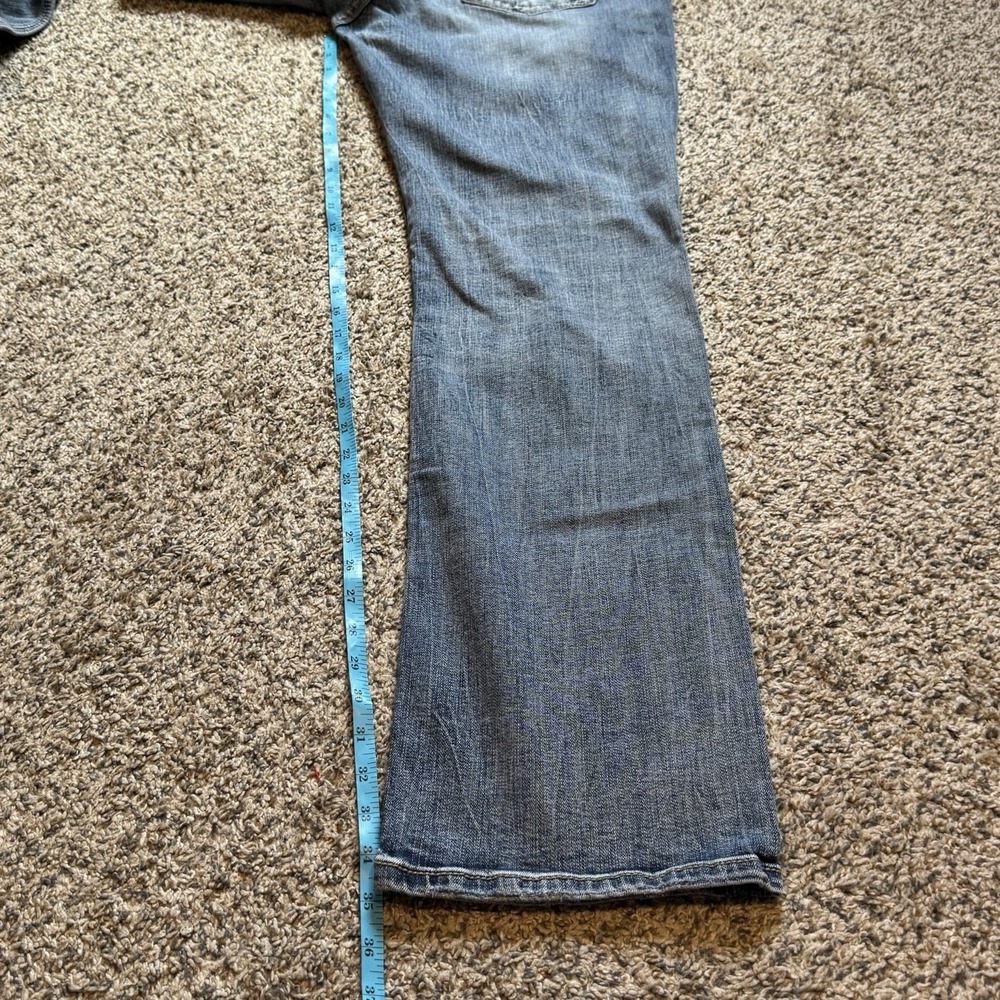 BKE Tyler Jeans Mens 33x36 Light Wash Blue Straight Leg Nice Fade Fit 32x35 Y2k - Picture 10 of 11